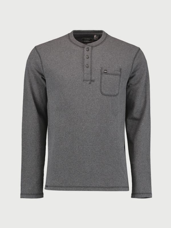 Tričko O´Neill LM Jacks Base Henley Ls Top Šedá
