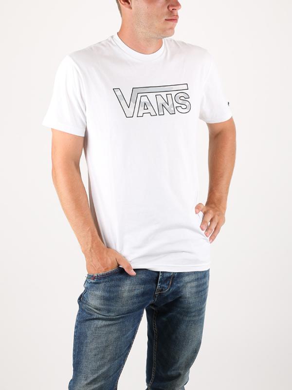 Tričko Vans MN CLASSIC LOGO WHITE/WHITE Bílá