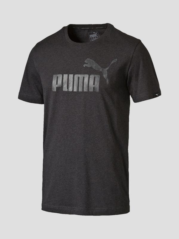 Tričko Puma Ess No.1 Tee Dark Gray Heather Šedá