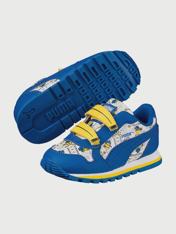 Boty Puma Minions St Runner V Inf White-Lapis Modrá