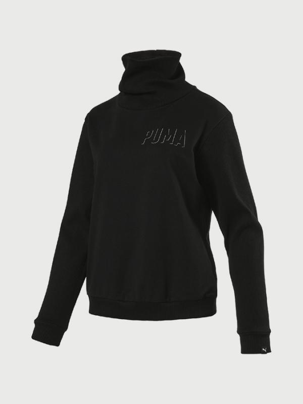 Mikina Puma Fusion Turtleneck Sweat W Black Černá