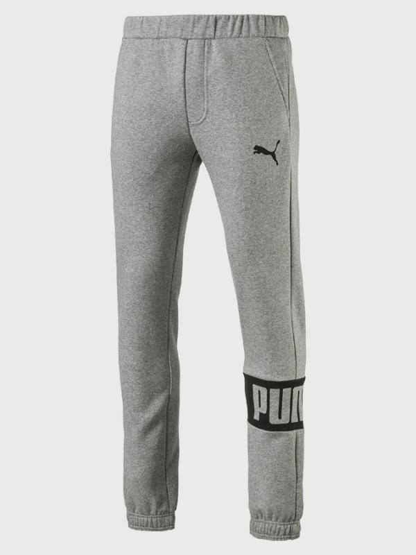 Tepláky Puma Rebel Sweat Pants Fl Cl Medium Gr Šedá