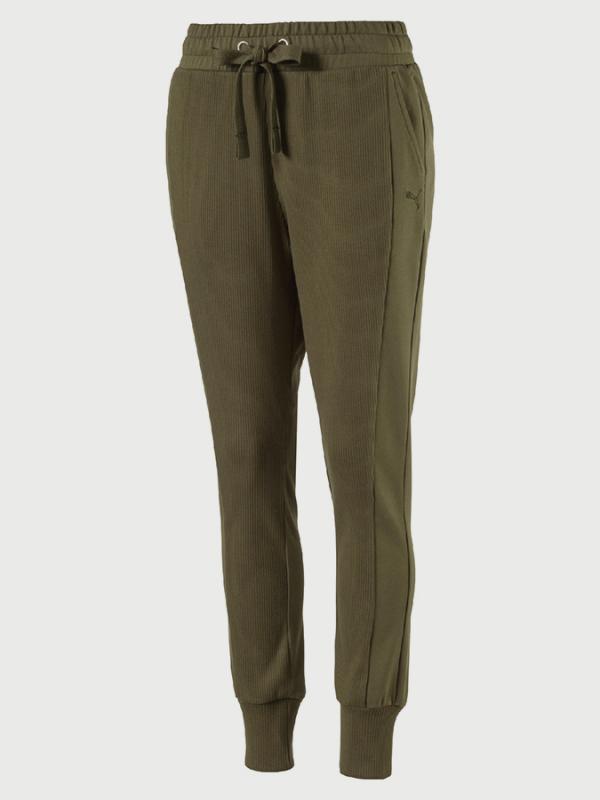 Tepláky Puma Fusion Sweat Pants W Olive Nig Oranžová