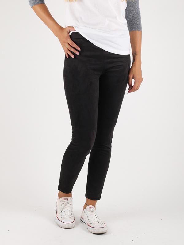 Legíny Alcott LEGGINGS IN SUEDE Černá