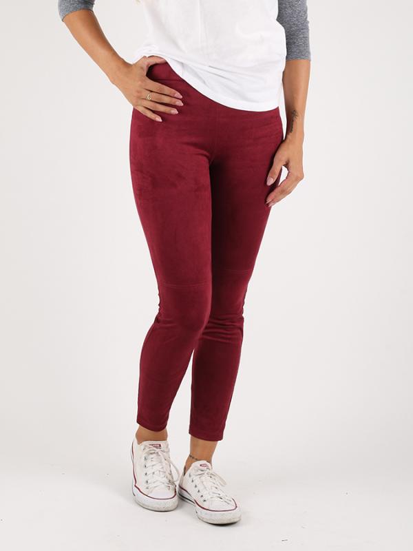 Legíny Alcott LEGGINGS IN SUEDE Červená