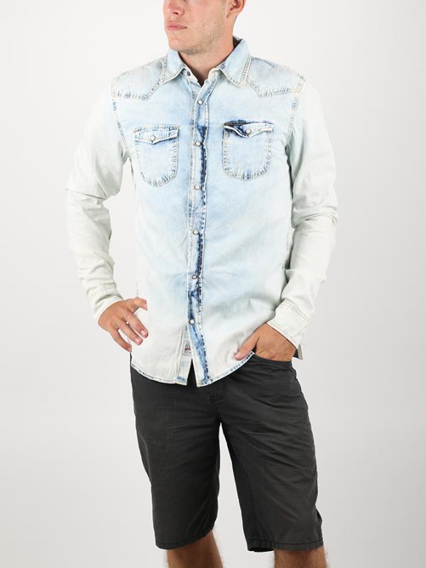 Košile Alcott LIGHT BLUE DENIM SHIRT Modrá