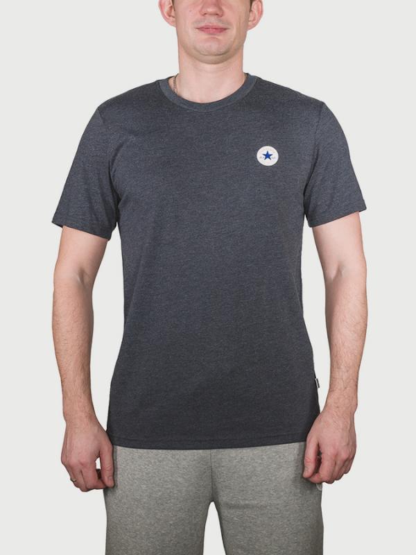 Tričko Converse Core Left Chest Cp Crew Tee Šedá