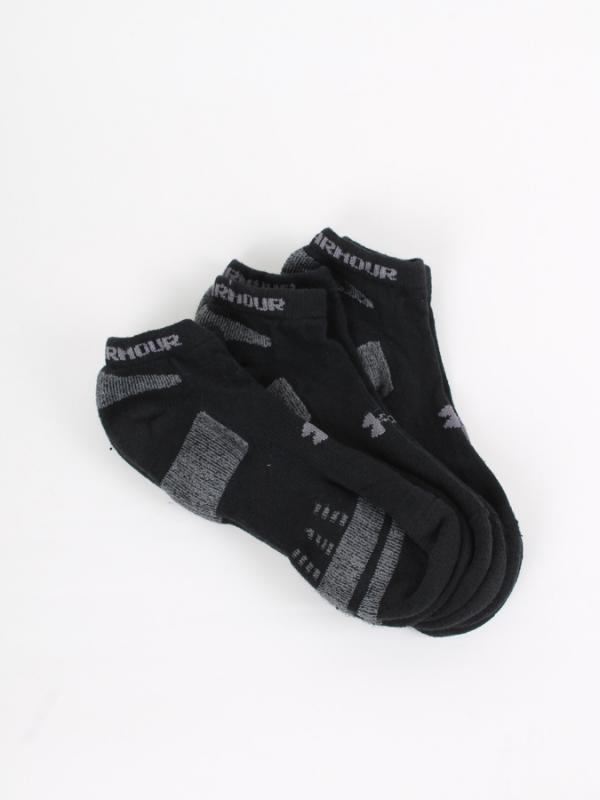 Ponožky Under Armour HeatGear 3 Pack No Show Černá