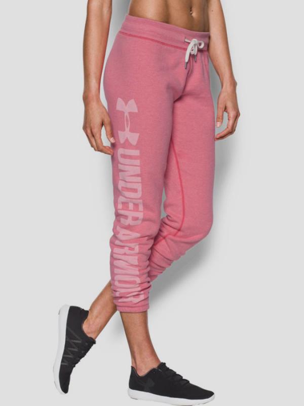 Tepláky Under Armour Favorite Fleece Pant Růžová