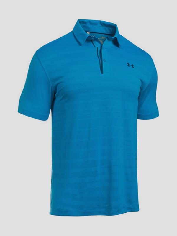 Tričko Under Armour Heatgear CoolSwitch Jacguard Polo Modrá