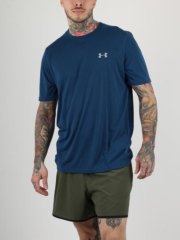 Tričko Under Armour Threadborne Fitted SS Modrá