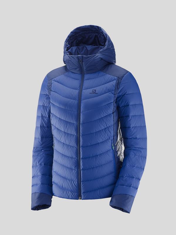 Bunda Salomon HALO DOWN HOODIE W Modrá