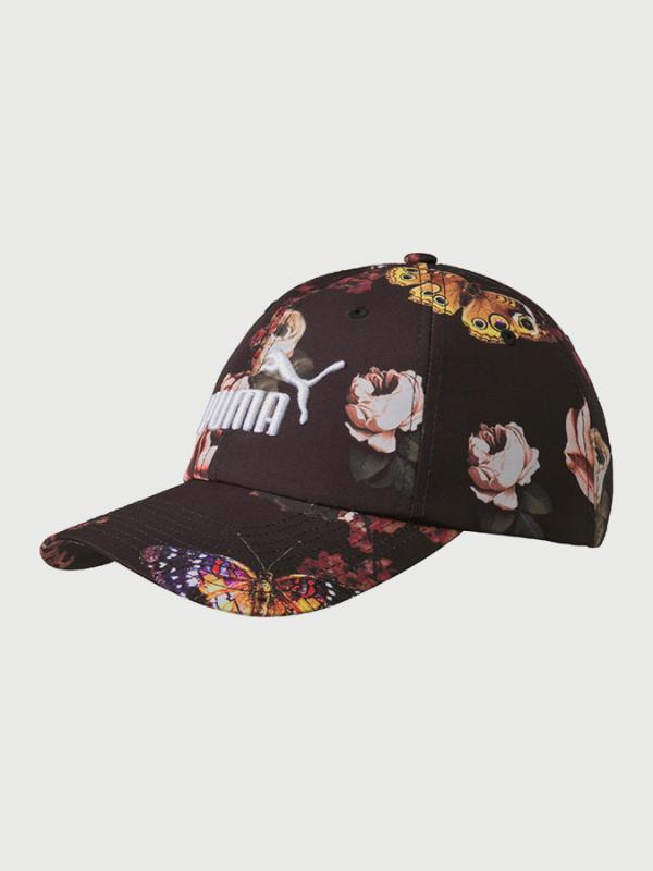 Kšiltovka Puma Graphic Baseball Cap Black-Flower Černá