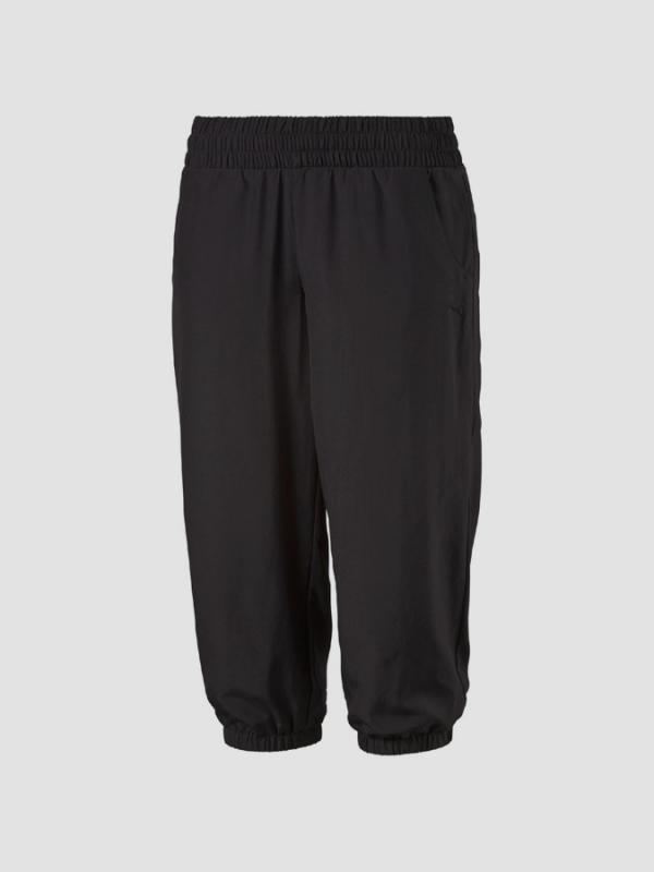 Tepláky Puma ESS Woven 3 4 Pants W black Černá