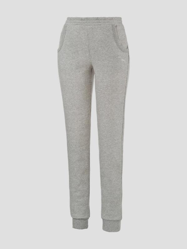 Tepláky Puma ESS Sweat Pants FL cl W light gray heath Šedá
