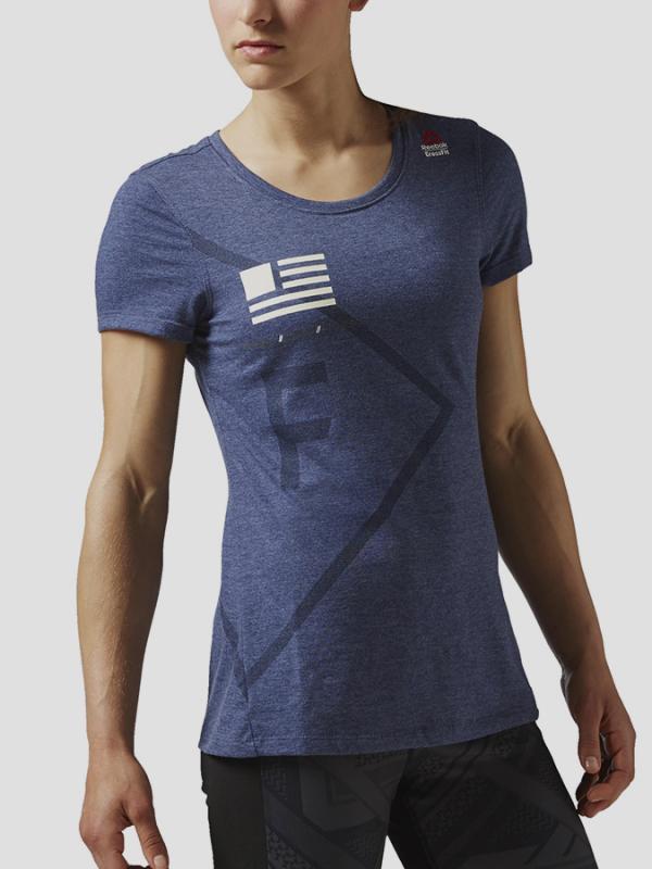 Tričko Reebok RCF TRAINING SS TEE Modrá