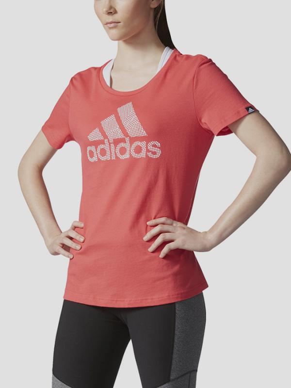 Tričko adidas Performance BRANDING 2IN1 Červená