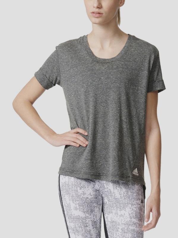 Tričko adidas Performance 3S BOYFRIEND T Šedá