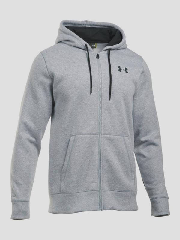 Mikina Under Armour Storm Rival Cotton Full Zip Šedá
