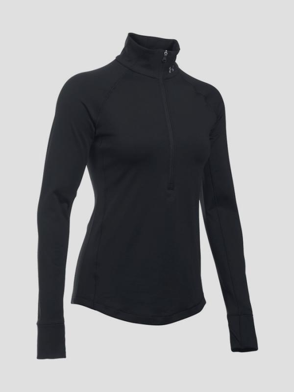 Tričko Under Armour Coldgear 1/2 Zip Černá