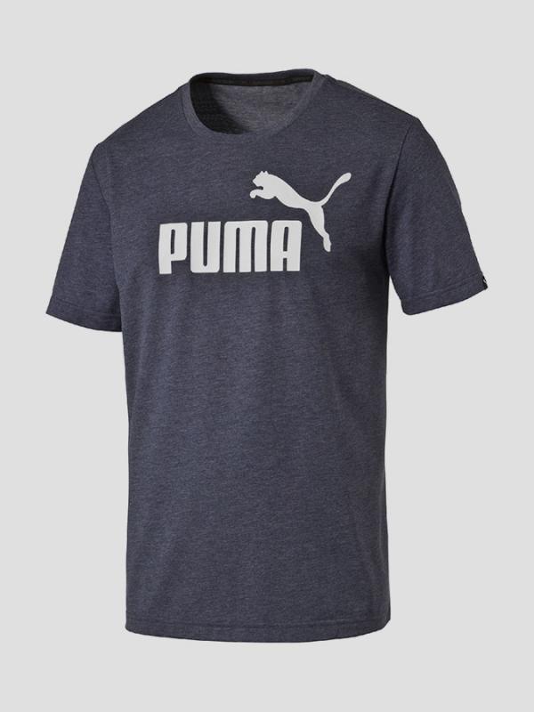 Tričko Puma ESS No.1 Heather Tee Peac Modrá