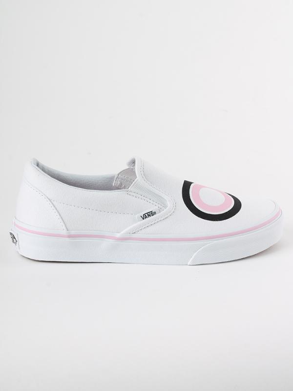 Boty Vans Ua Classic Slip-On (Sayings) Tr Bílá