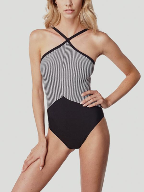 Plavky O´Neill PW SHINEY MIX SWIMSUIT Šedá