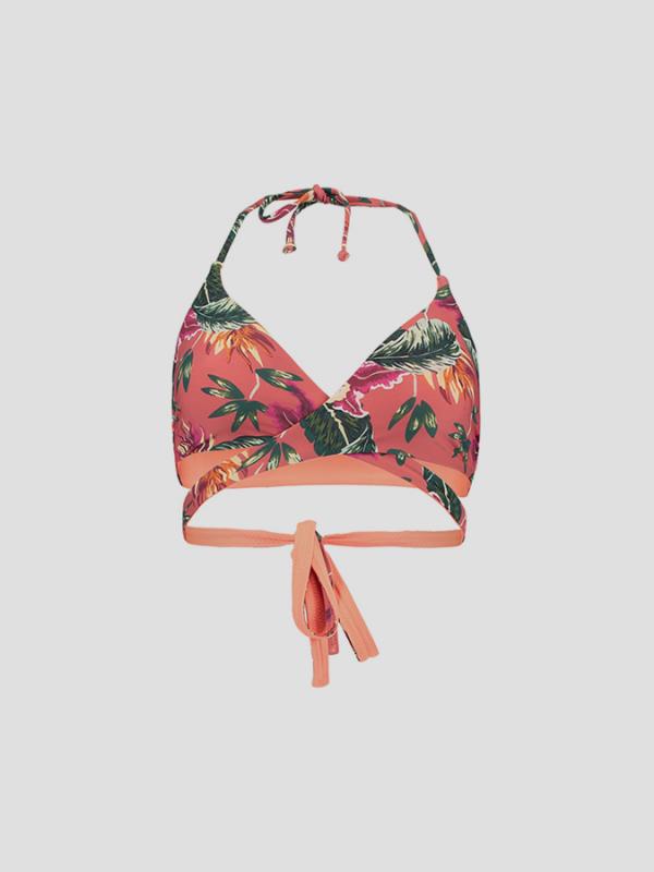 Top plavek O´Neill PW REVERSIBLE WRAP AROUND TOP Červená