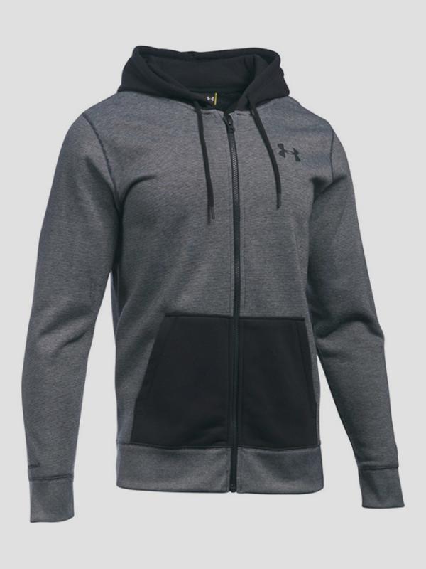 Mikina Under Armour Storm Rival Cotton Nov. FZ Šedá