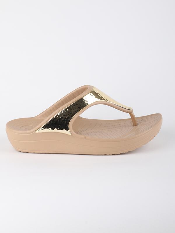 Žabky Crocs Sloane Embellished Flip Béžová