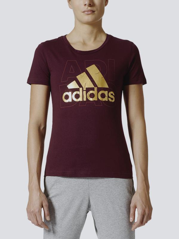 Tričko adidas Performance FOIL LOGO Červená