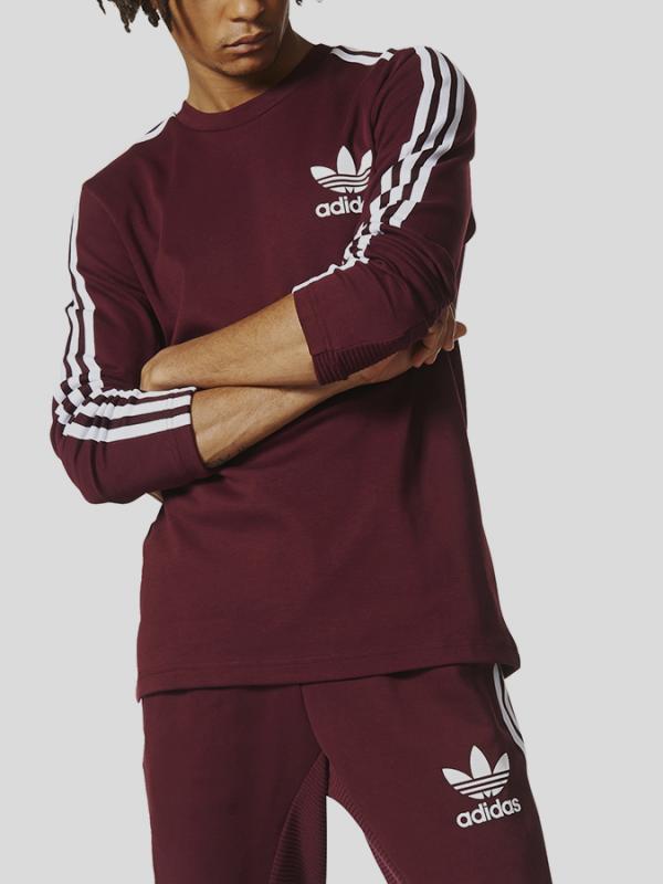 Mikina adidas Originals CURATED CREW Červená