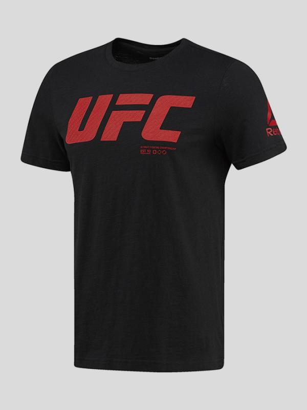 Tričko Reebok UFC FG LOGO SS TEE Černá