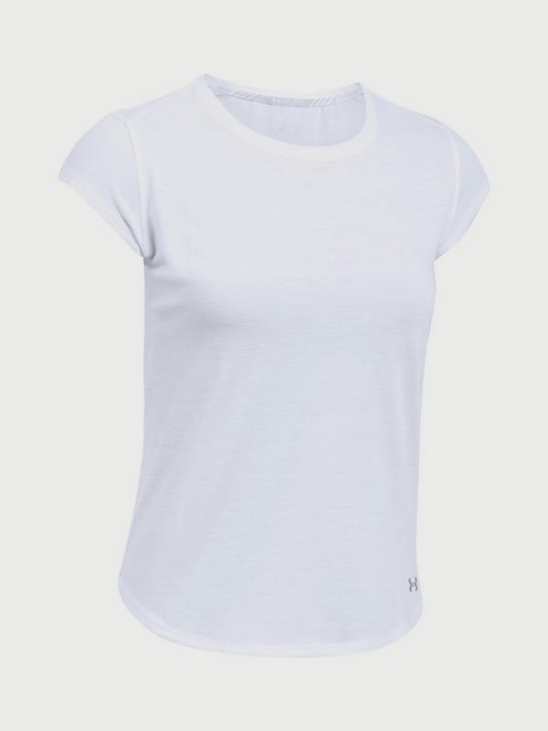 Tričko Under Armour Threadborne Run Mesh SS Bílá