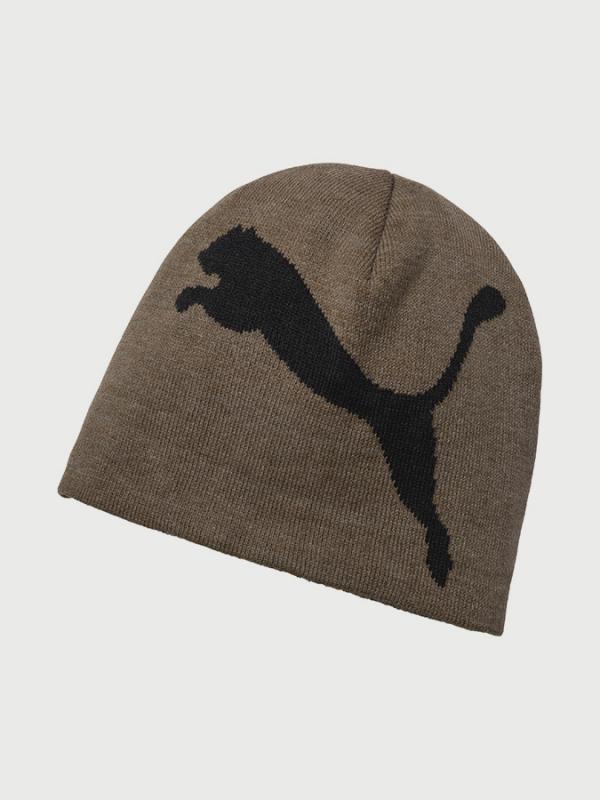 Čepice Puma ESS Big Cat Beanie Hnědá
