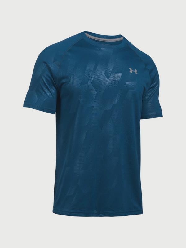 Tričko Under Armour Tech Novelty SS Modrá