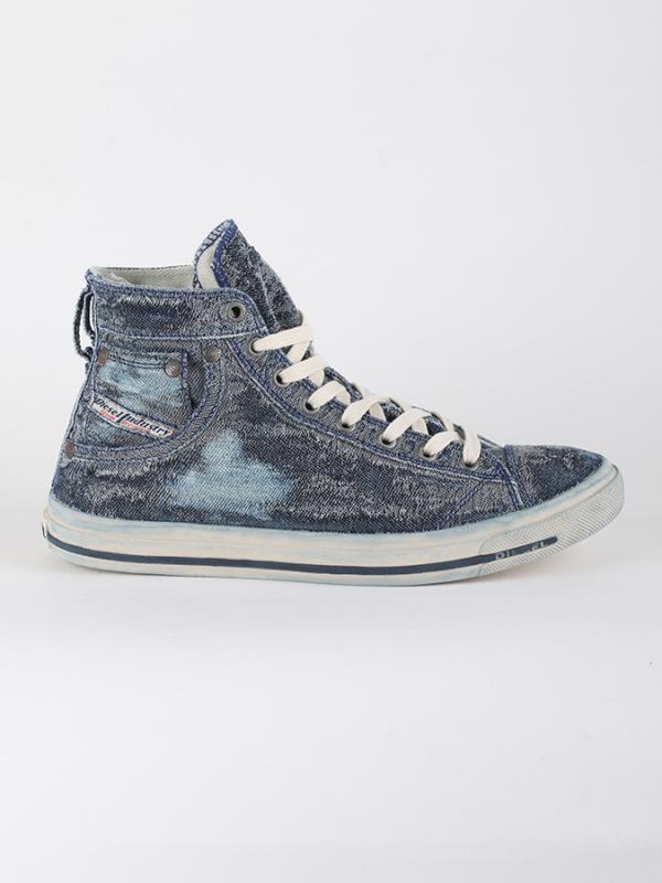 Boty Diesel EXPOSURE I - sneaker mid Modrá