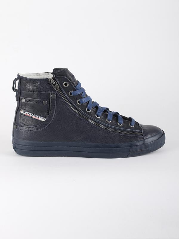 Boty Diesel EXPO-ZIP - sneaker mid Modrá