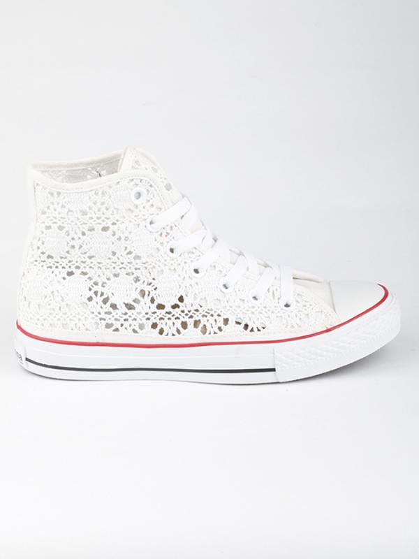 Boty Primadonna CALZATURA SNEAKERS MACRAME BIAN Bílá