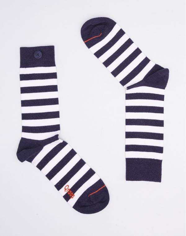 Qnoop Classic Stripe Navy / Off White 39-42