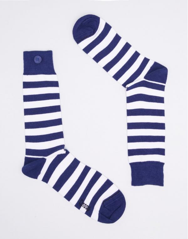 Qnoop Classic Stripe Oriental Blue / Off White 43-46
