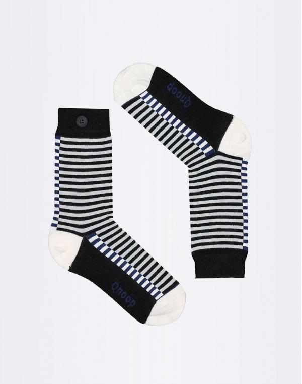 Qnoop Fancy Stripe Black 35-38