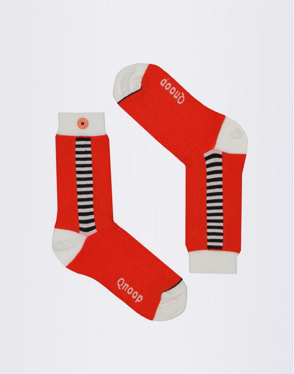 Qnoop Side Stripe Red 39-42