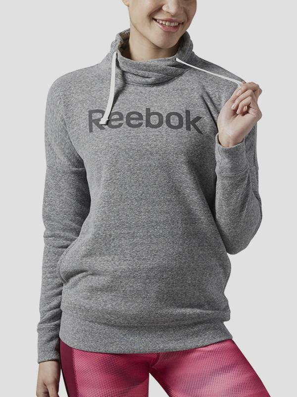 Mikina Reebok EL LOGO COWL Šedá