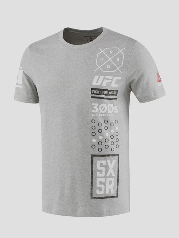 Tričko Reebok UFC FG 5X5R TEE Šedá