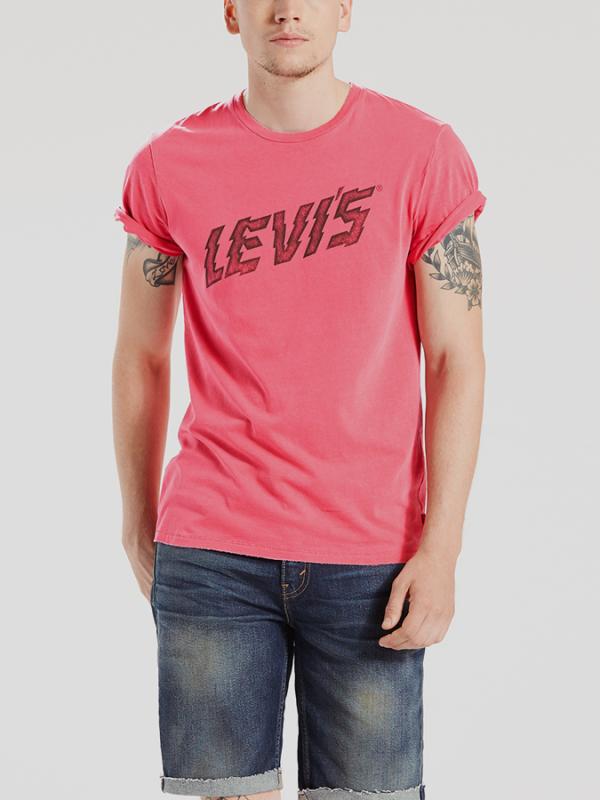 Tričko LEVI'S GRAPHIC SET-IN NECK 2 Červená