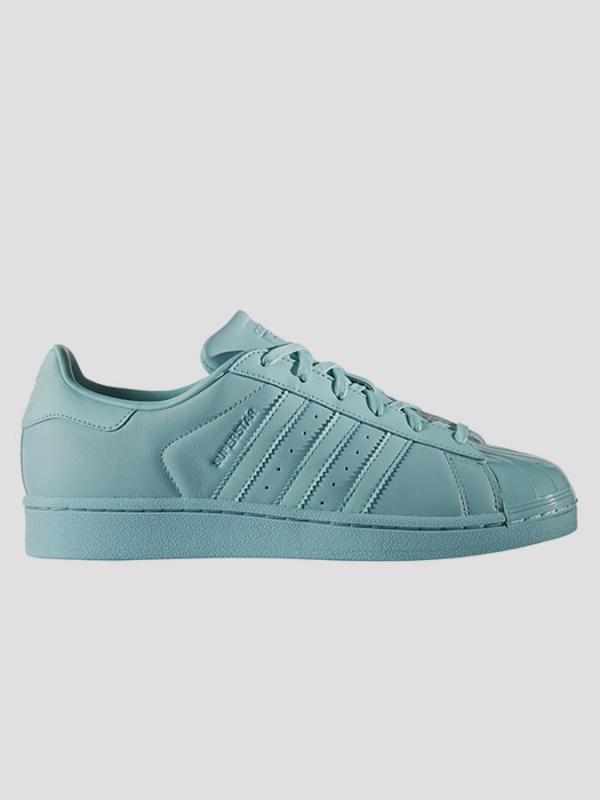 Boty adidas Originals SUPERSTAR GLOSSY TOE W Modrá