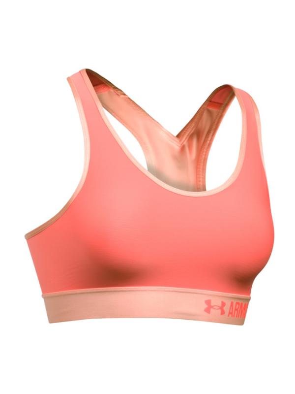 Kompresní podprsenka Under Armour Mid 'Under Armour' Graphic Oranžová