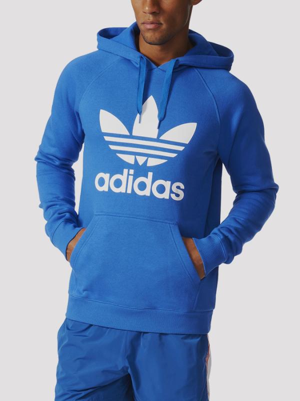 Mikina adidas Originals ORIG 3FOIL HOOD Modrá