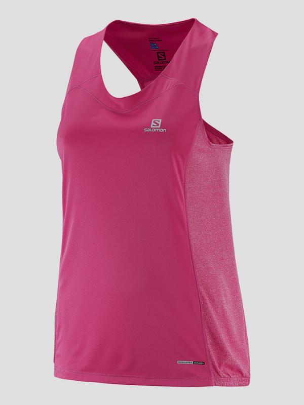 Tílko Salomon AGILE TANK W HOT PINK Růžová